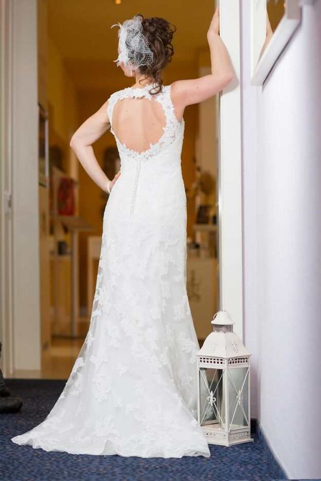 Brautkleid aus Spitze im leichten Godet-Stil von Ladybird